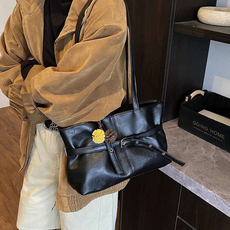 All-match One-shoulder Underarm Retro Commuter Tote