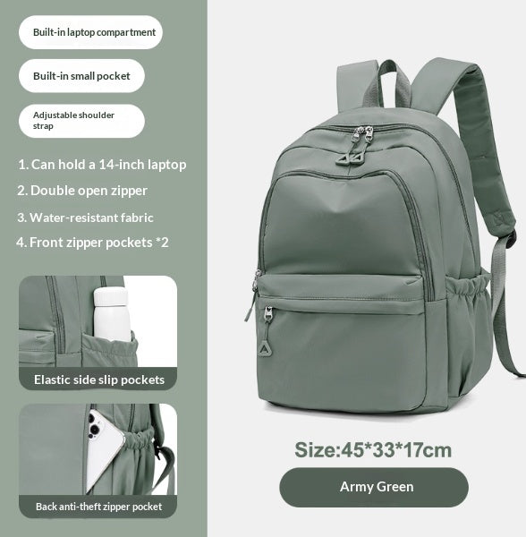 Simple And Versatile High School Student Backpack