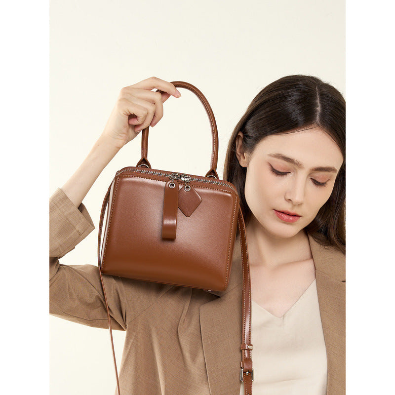 Versatile Leather Handbag New Popular