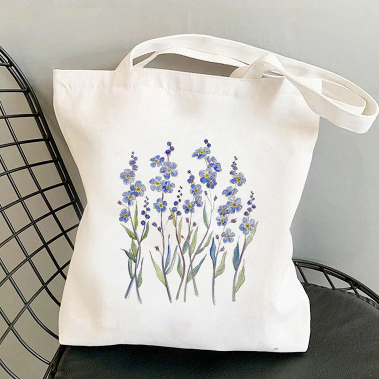 Yellow Cosmos Flowers Canvas Shoulder Bag