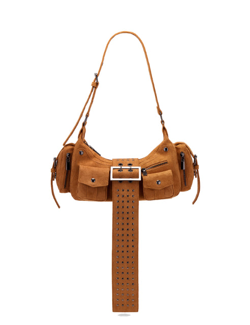 Simple Retro Versatile Suede Women's Handbag Shoulder Bag