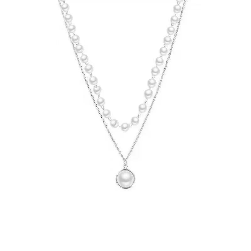 Women's Gold-Plated Necklace Fashion Pendant Chain Link Jewelry for Party Zinc Alloy round Vintage Style💎| Lurea accessories