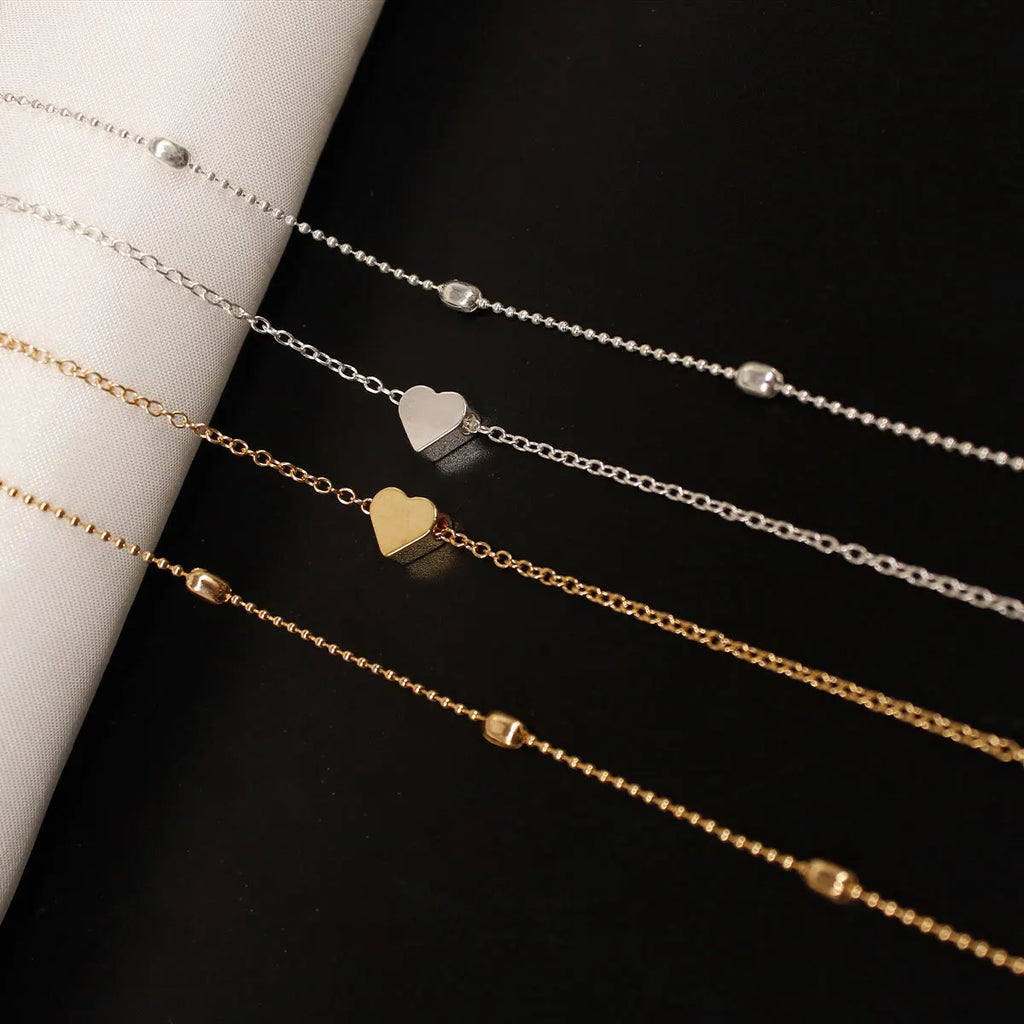 Women's Anklet Bohemian Layered Heart Anklet Summer Beach Anklets On Foot Ankle Bracelets For Women Leg Chain♥️