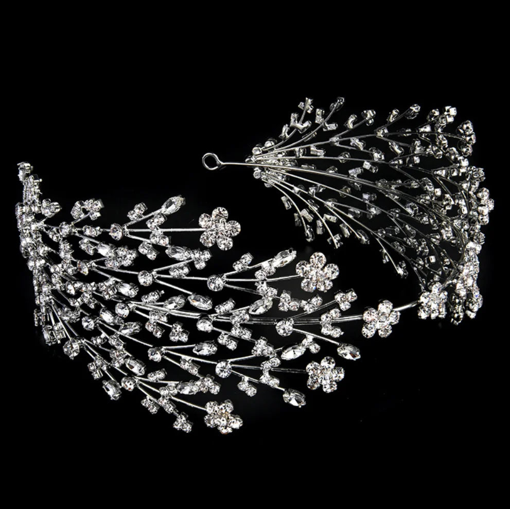 Cubic Zirconia Bridal Headpiece Wedding Hair Jewelry Accessories Luxury Bride Tiaras Headdress Prom Party Hairbands Headdress