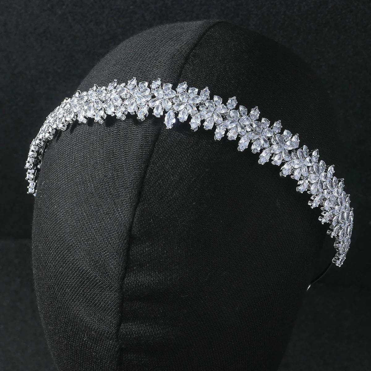 Luxury Bridal Headband For Wedding Cubic Zirconia CZ Bride Headpieces Tiaras Crowns For Women Diadem Prom Hair Jewelry Headdress