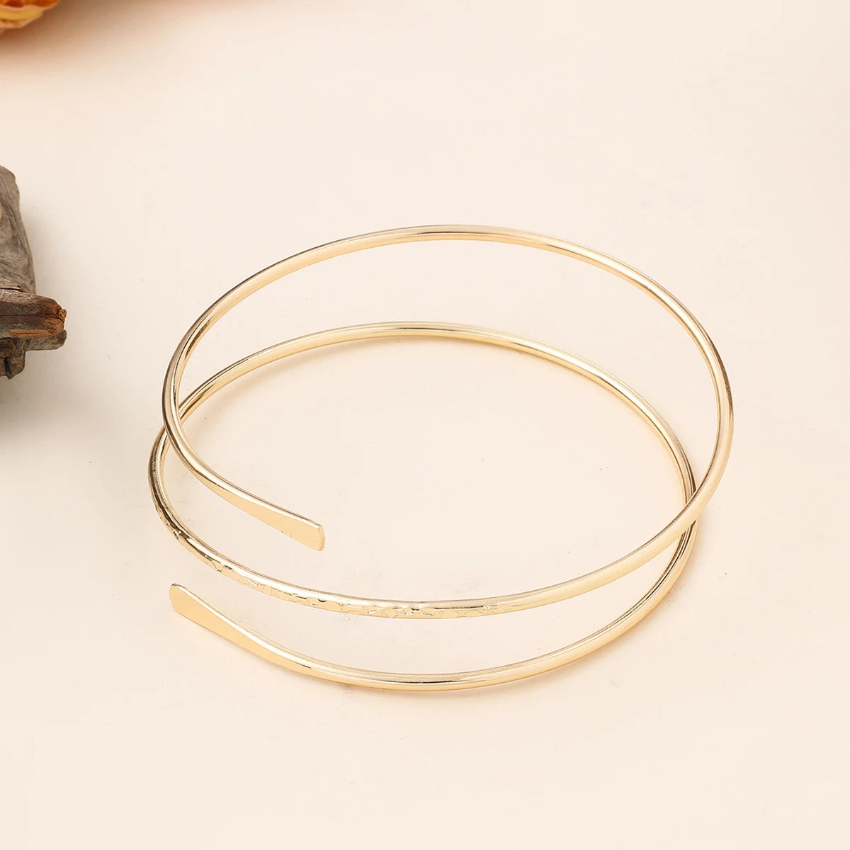 FTCY Gold Color Arm Cuff Bracelet for Women Vintage Greek Women's Upper Arm Bracelet Adjustable Open Bangles Jewelry Gifts✨️