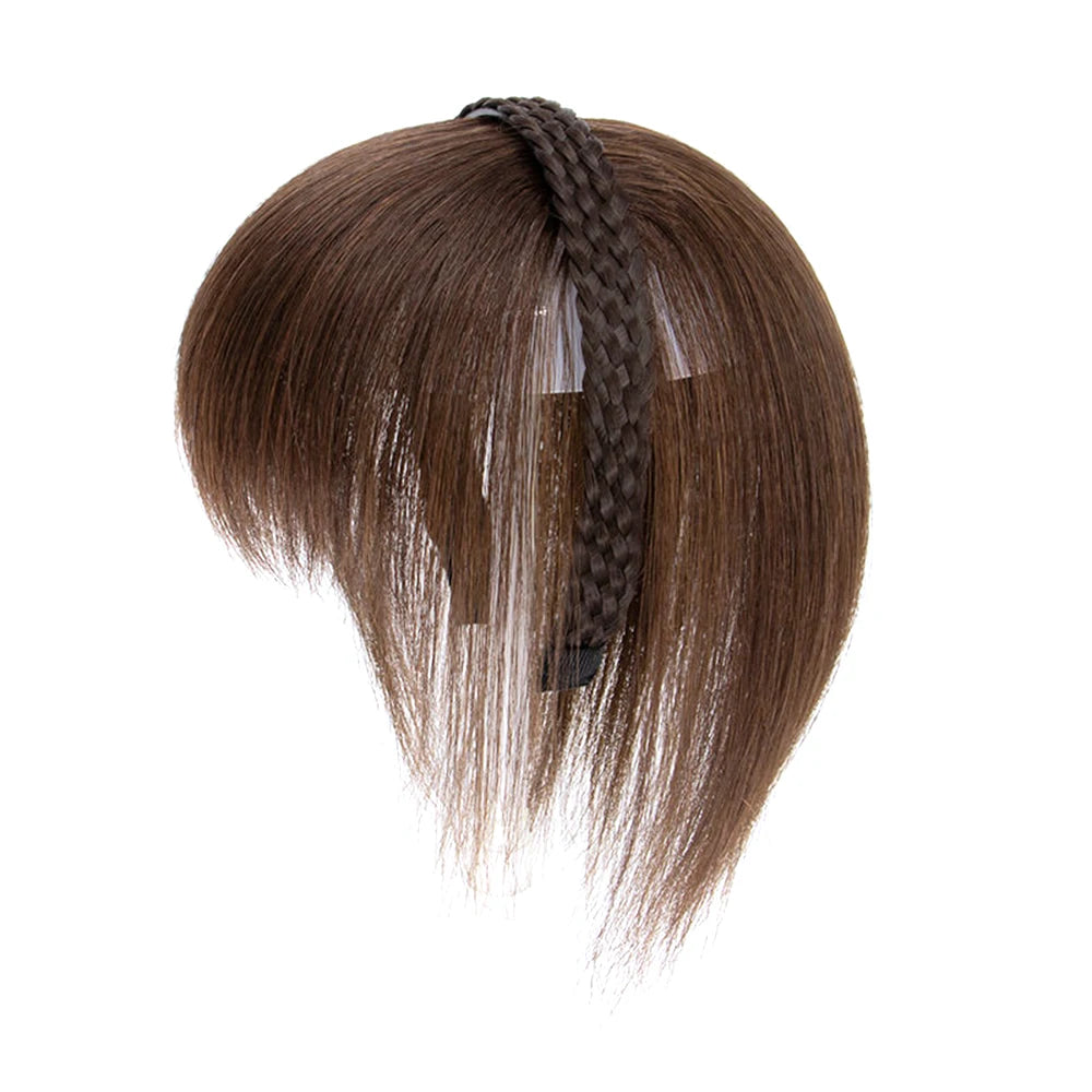 New Fake Hair Headband Wig Bangs Hairband Hair Extension Women Girls Clips In Hair Extension Hair Accessories Hairpiece Clips🌸