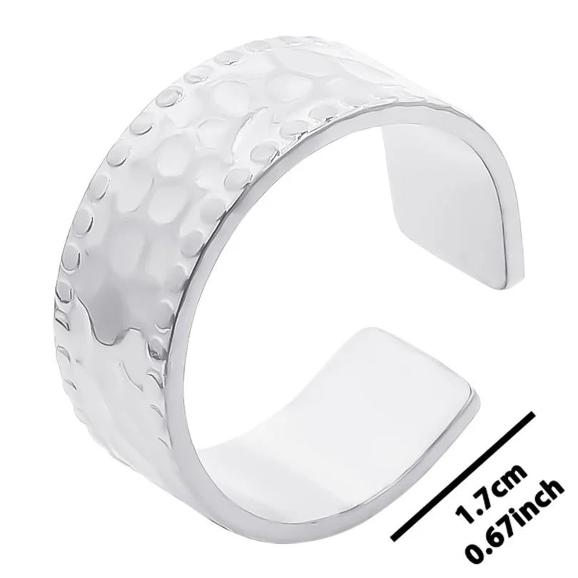 6pcs Stylish High Quality Stainless Steel Rings Love Hollow Geometric Stars Shaped Knuckle Rings Women Jewelry Accessory Gifts| Lurea accessories ✨️ 😍