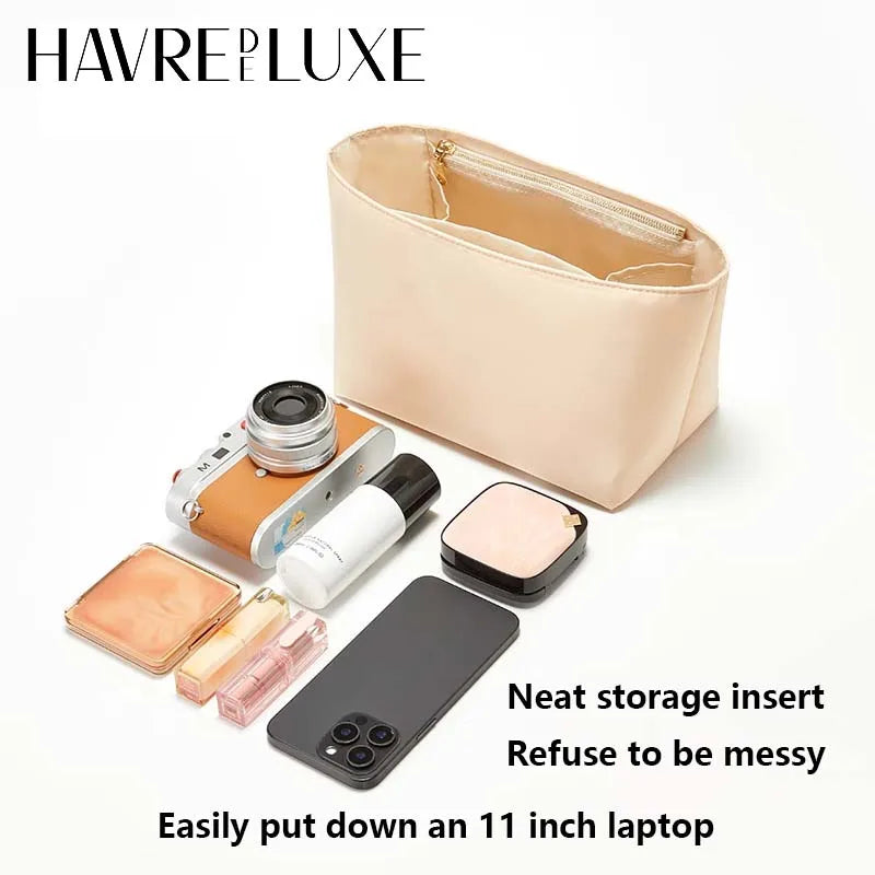 Bag organizer insert for Longchamp nylon material super strong fit bag support handbag liner bags accessories🤍