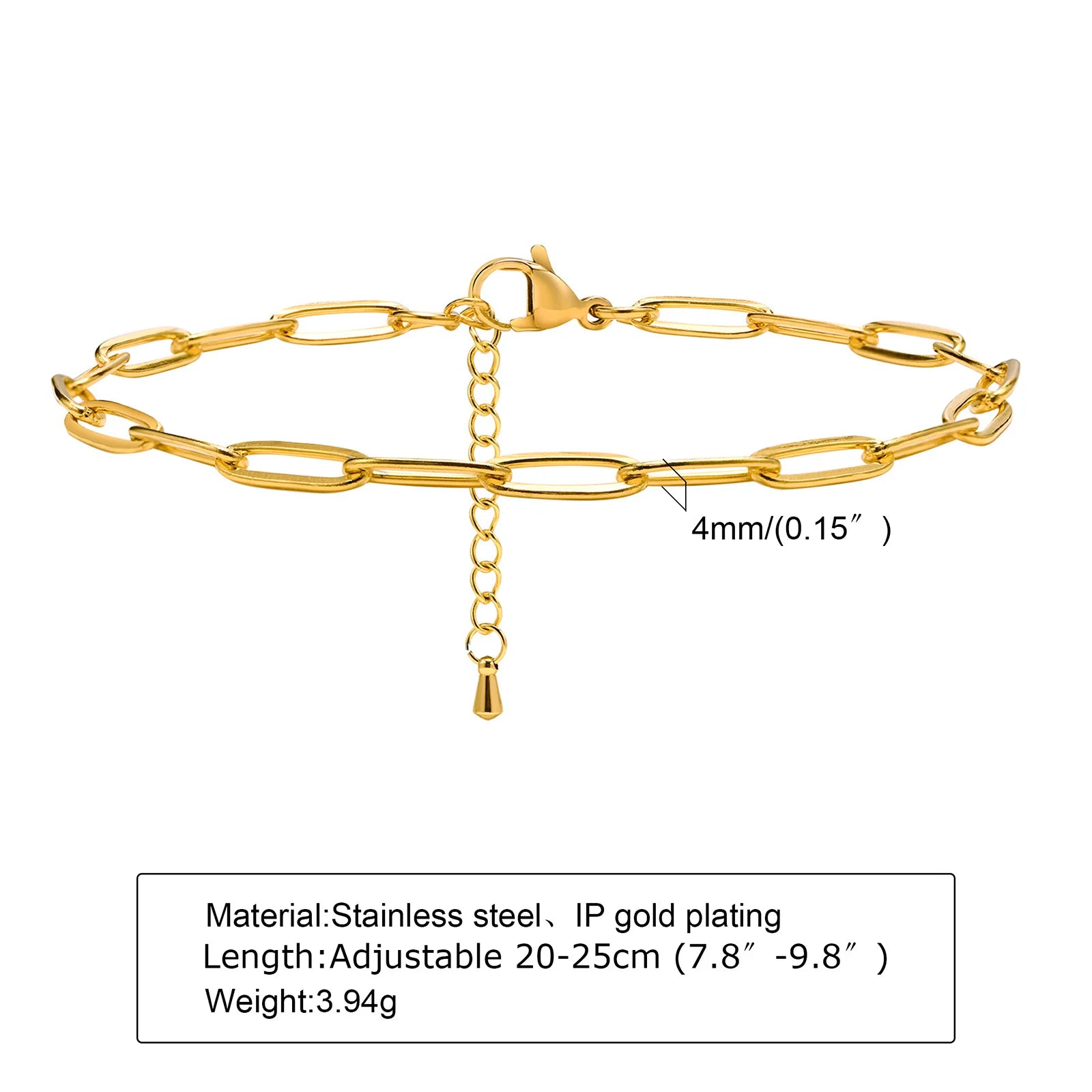 Vnox Charm Anklet For Women Girls,Stainless Steel Heart Round Accessories Gold Color Chain Anklet Bracket,Summer Beach Jewelry🤍