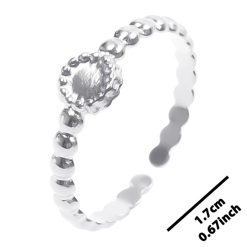 6pcs Stylish High Quality Stainless Steel Rings Love Hollow Geometric Stars Shaped Knuckle Rings Women Jewelry Accessory Gifts| Lurea accessories ✨️ 😍