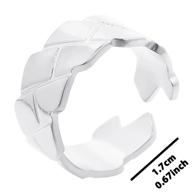 6pcs Stylish High Quality Stainless Steel Rings Love Hollow Geometric Stars Shaped Knuckle Rings Women Jewelry Accessory Gifts| Lurea accessories ✨️ 😍