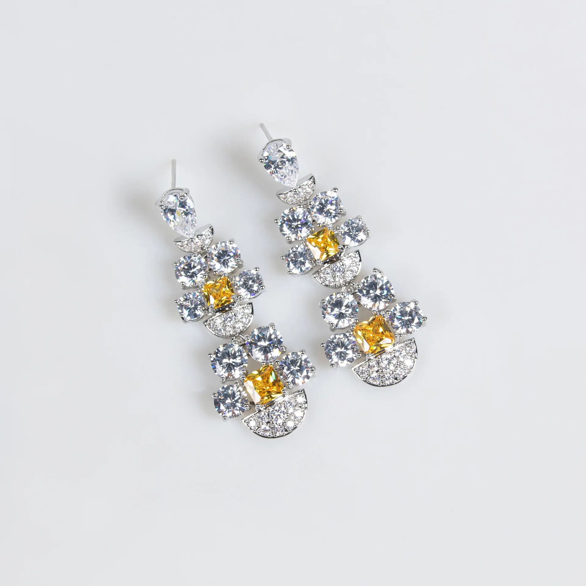 Luxury Bridal Jewelry Set For Wedding Cubic Zirconia Saudi Dubai Indian Bride Necklace And Earring Sets For Women Prom Jewellery💋