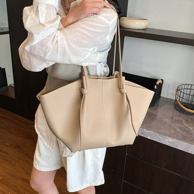 Branded Designer Shoulder Tote Bags For Women Soft PU Leather 2-IN-1 Big Capacity Shopper Tote Set 2025 Luxury Designer Handbags💘