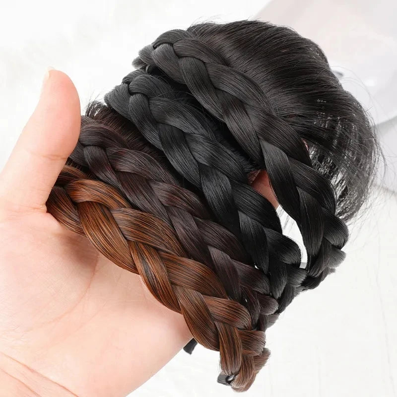 New Fake Hair Headband Wig Bangs Hairband Hair Extension Women Girls Clips In Hair Extension Hair Accessories Hairpiece Clips🌸