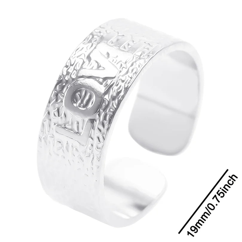 6pcs Stylish High Quality Stainless Steel Rings Love Hollow Geometric Stars Shaped Knuckle Rings Women Jewelry Accessory Gifts| Lurea accessories ✨️ 😍