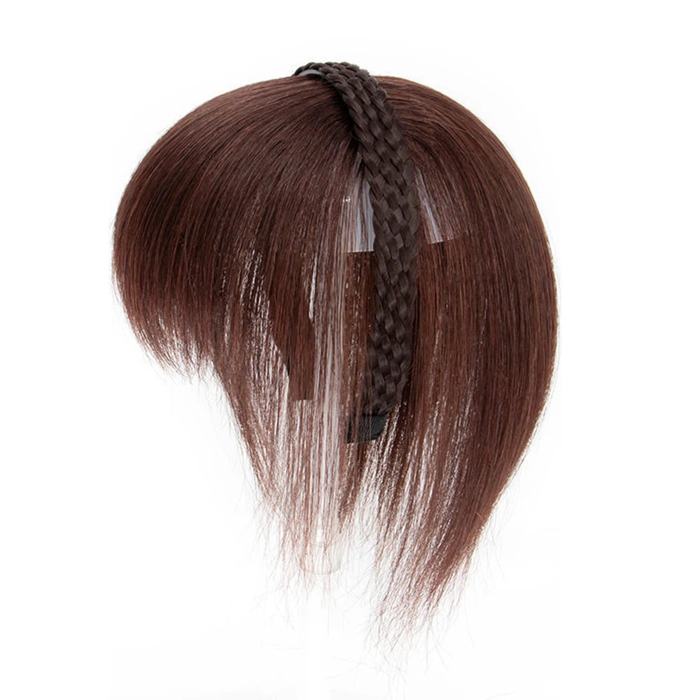 New Fake Hair Headband Wig Bangs Hairband Hair Extension Women Girls Clips In Hair Extension Hair Accessories Hairpiece Clips🌸