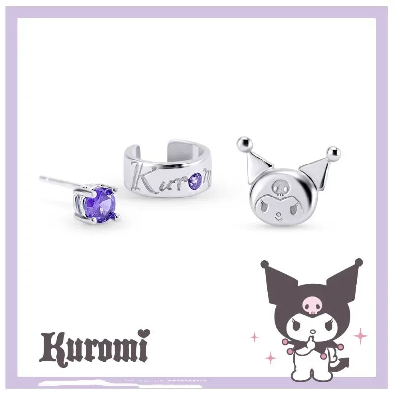 Cartoon Anime Necklace Set Cute Animal Clavicle Chain Pendant Earrings Jewelry Set Jewelry Accessories Girl Gift💋