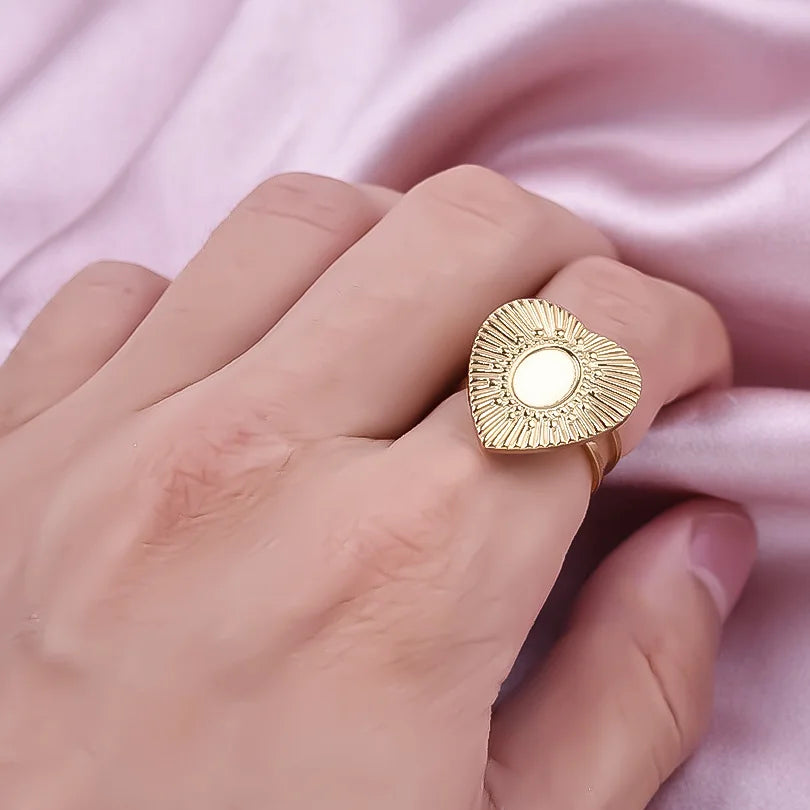 6pcs/lot Stainless Steel DIY Setting Rings Multi-layer Adjustable Open Rings Bases Jewelry Women Girls Anniversary Party Gifts