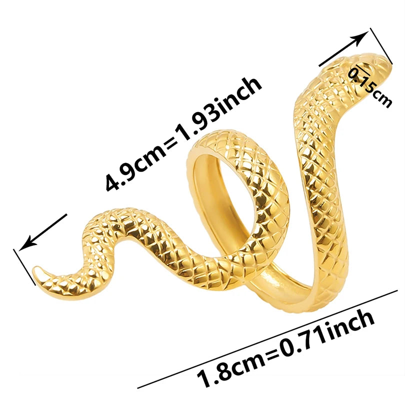 Chic 6pcs/lot Real Gold Color Wide Multi-layer Stainless Steel Ring Love Leaf Rainbow Rings Bulk Sale Women Jewelry Charms Gifts|with LUREA💛