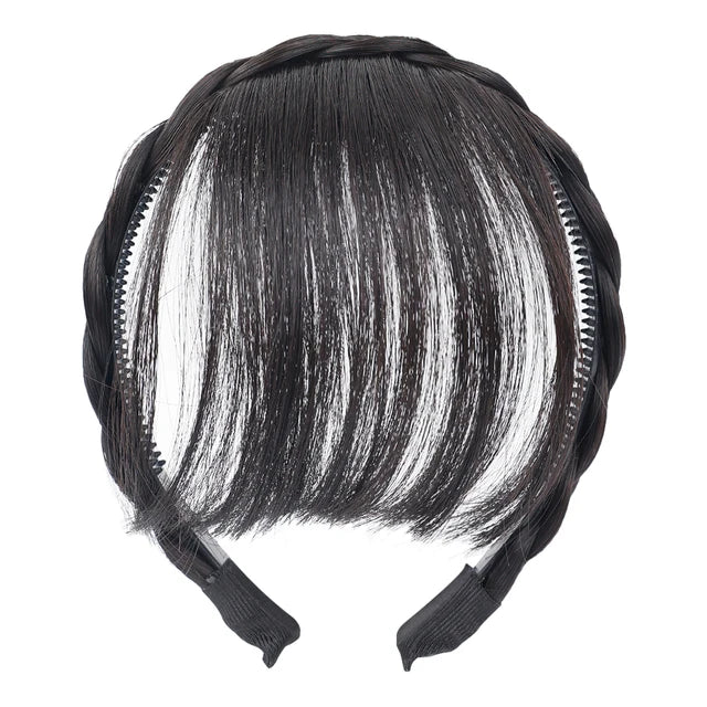 New Fake Hair Headband Wig Bangs Hairband Hair Extension Women Girls Clips In Hair Extension Hair Accessories Hairpiece Clips🌸