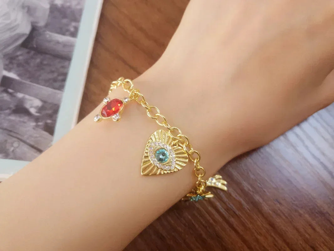 RP Sunflower Ladies' Austrian Crystal Jewelry Sets Exquisite TAROT MAGIC Necklace Earrings Bracelet Ring Party for Women💖