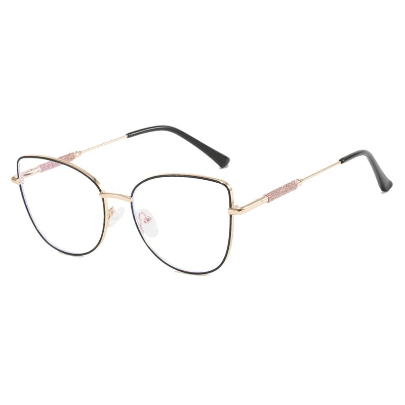 New Fashion Brand Design Cat Eye Photochromism Prescription Reading Glasses Women Anti Blue Light Frame Clear Hyperopia Eyewear♥️