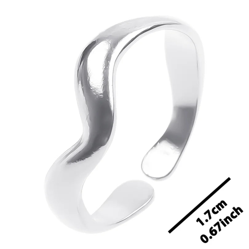 6pcs Stylish High Quality Stainless Steel Rings Love Hollow Geometric Stars Shaped Knuckle Rings Women Jewelry Accessory Gifts| Lurea accessories ✨️ 😍