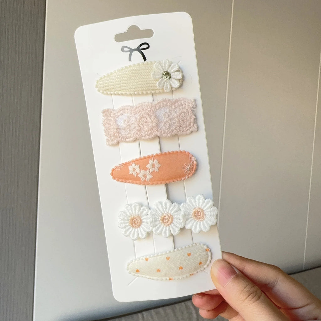 2025 Cute Flower Hairpins Set Children Baby Girls Kids Hair Clips Pin Barrettes Accessories Hairclip Headwear Headdress Ornament💘