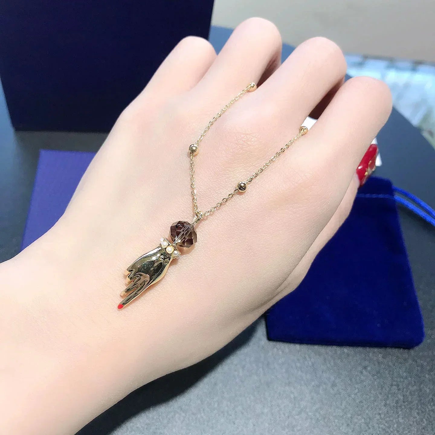 RP Sunflower Ladies' Austrian Crystal Jewelry Sets Exquisite TAROT MAGIC Necklace Earrings Bracelet Ring Party for Women💖