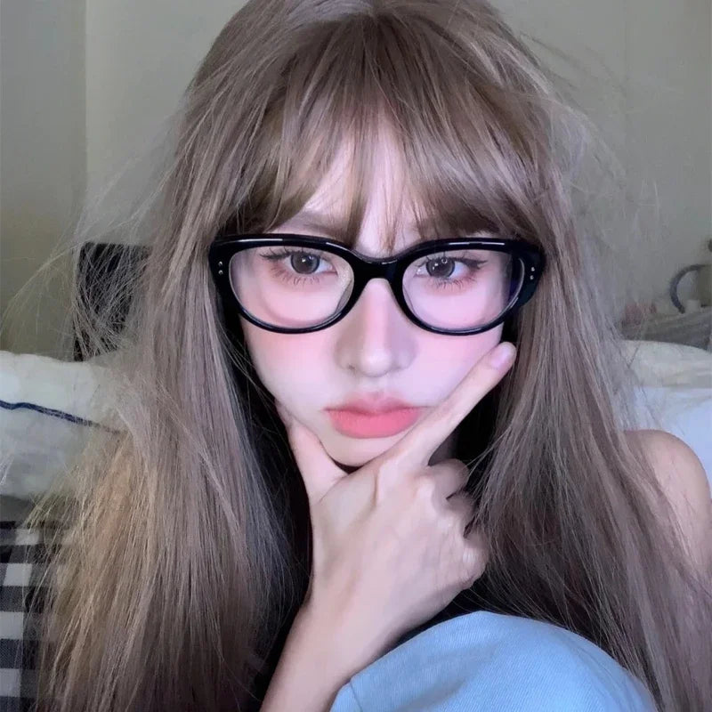 Luxury Cat Eye Finished Myopia Glasses Unisex  Prescription Near Sight  Eyeglasses Anti-blue Light Minus Diopter Eyewear♥️