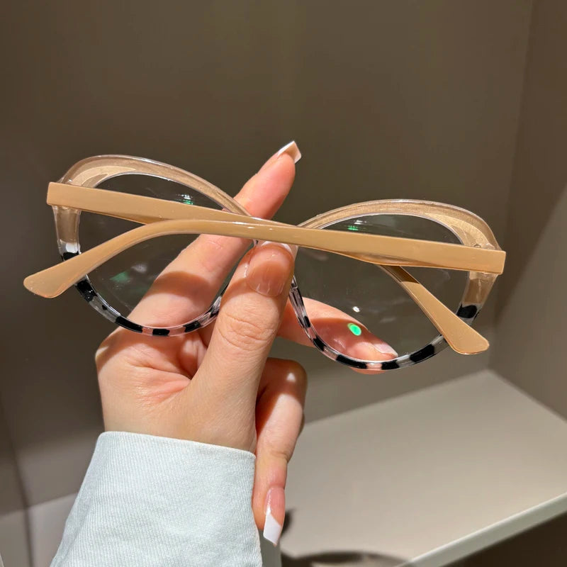 High Quality Luxury Pearl Reading Glasses Women Large frame Elegant Anti Blue Light Fashion Prescription Glasses♥️