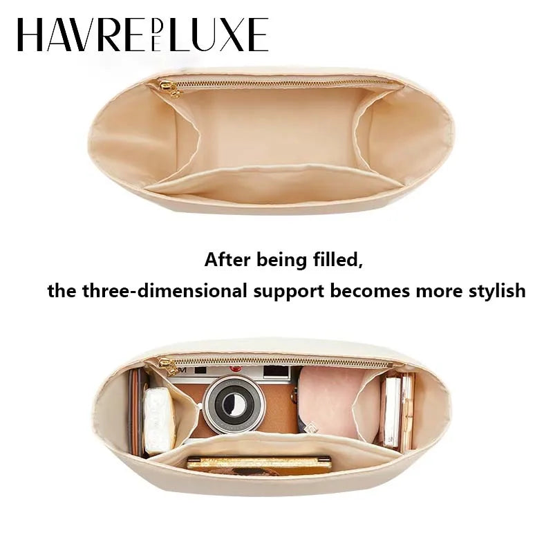 Bag organizer insert for Longchamp nylon material super strong fit bag support handbag liner bags accessories🤍