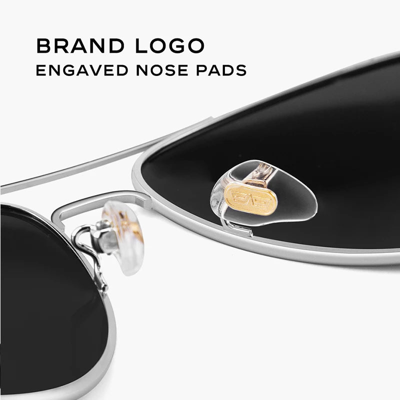 CAPONI Pilot Sunglasses Polarized UV400 High Quality Wooden Frame Sun Glasses For Men Luxury Brand Driving Eyewear Shades BS409♥️