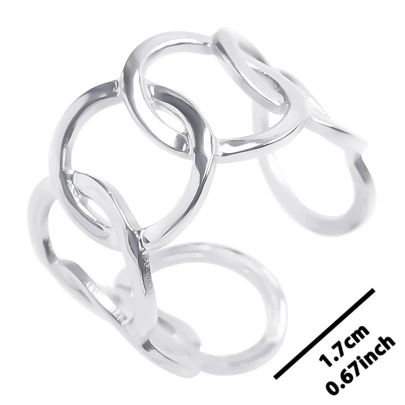 6pcs Stylish High Quality Stainless Steel Rings Love Hollow Geometric Stars Shaped Knuckle Rings Women Jewelry Accessory Gifts| Lurea accessories ✨️ 😍