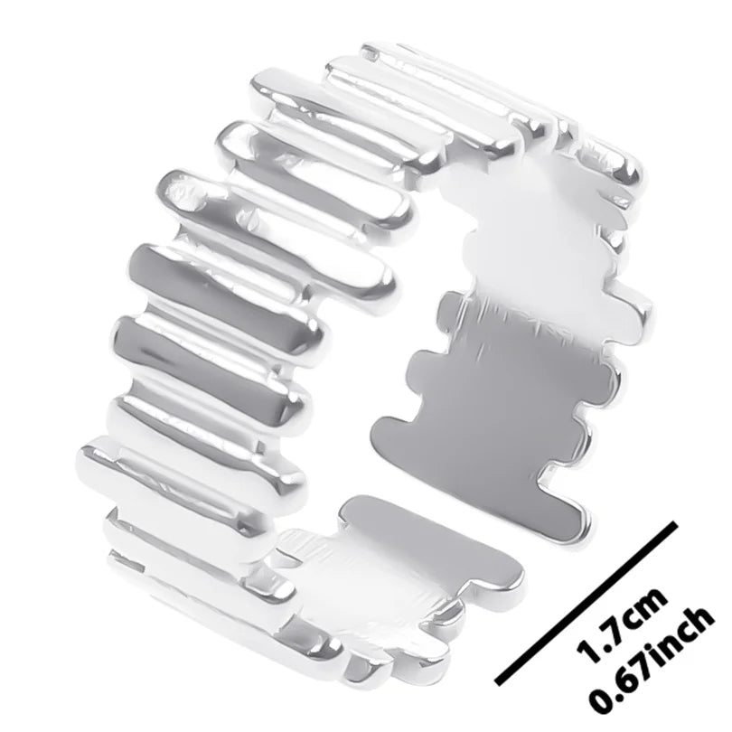 6pcs Stylish High Quality Stainless Steel Rings Love Hollow Geometric Stars Shaped Knuckle Rings Women Jewelry Accessory Gifts| Lurea accessories ✨️ 😍