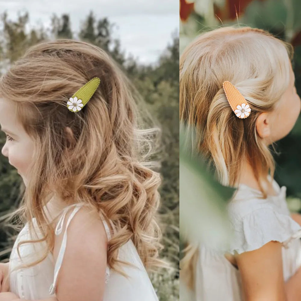 2025 Cute Flower Hairpins Set Children Baby Girls Kids Hair Clips Pin Barrettes Accessories Hairclip Headwear Headdress Ornament💘