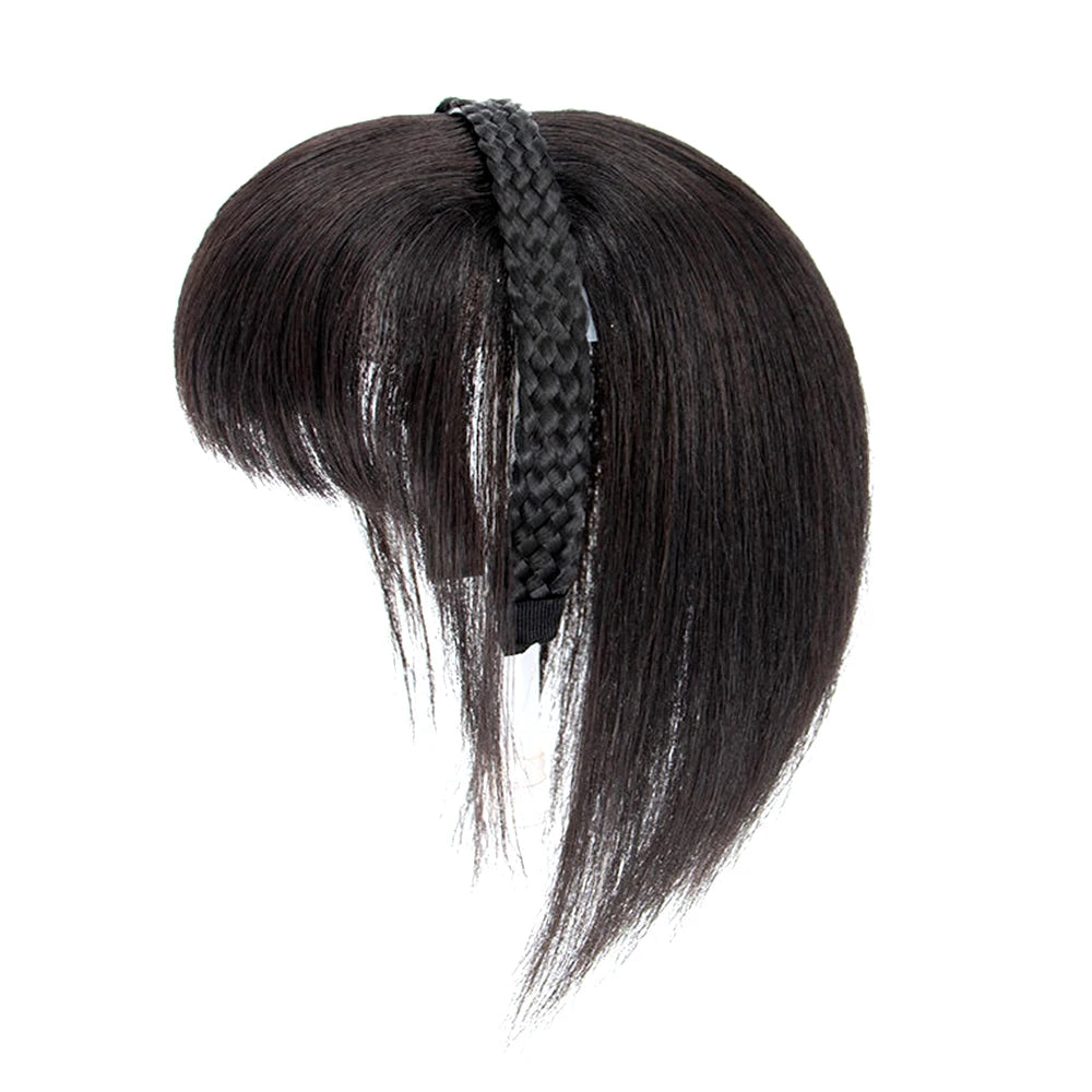 New Fake Hair Headband Wig Bangs Hairband Hair Extension Women Girls Clips In Hair Extension Hair Accessories Hairpiece Clips🌸