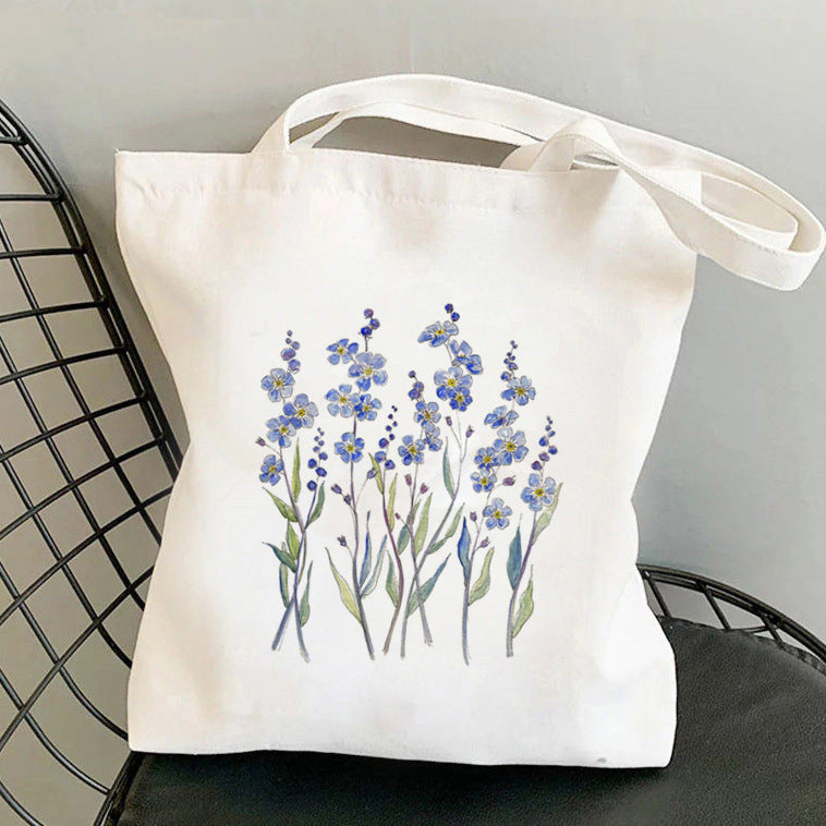 Yellow Cosmos Flowers Canvas Shoulder Bag