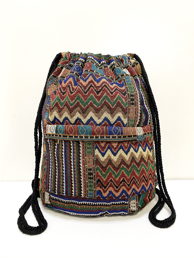 Original Simplicity Lightweight Light Ethnic Literary Style Backpack