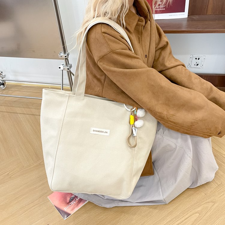 Canvas Casual Large Capacity Shoulder Bag For Women